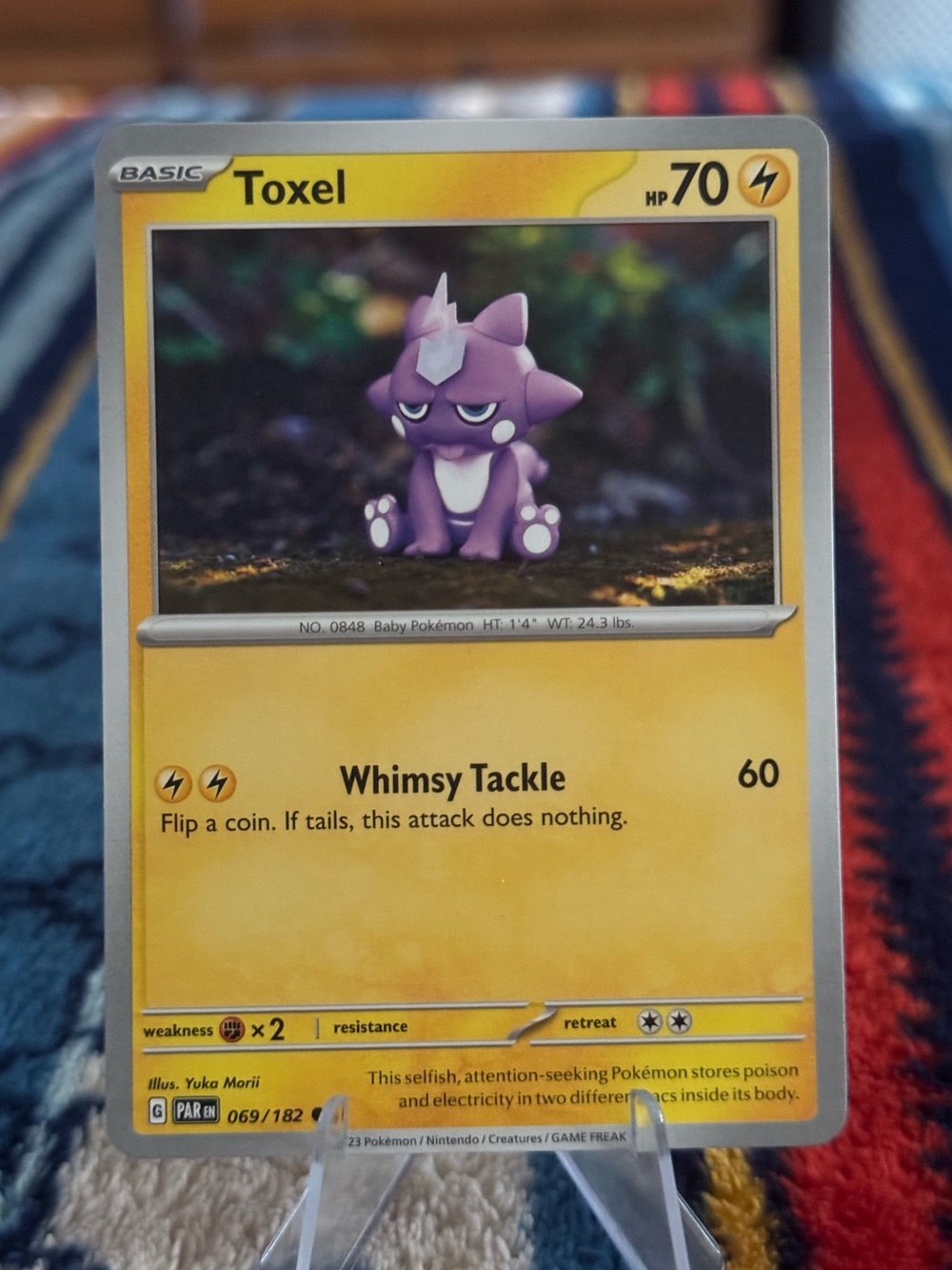 Toxel Pokémon Trading Card Yuka Morii